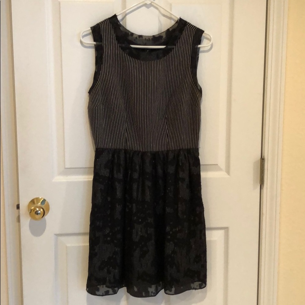 Black glitter dress